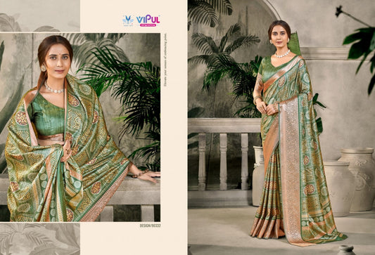 90332 Madhura Vol 2 Vipul Dola Silk Sarees