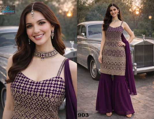 903 Lotus Vol 2 Mrudangi Premium Georgette Readymade Suits