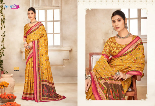 90406 Monalisa Vol 2 Vipul Liva Cotton Sarees