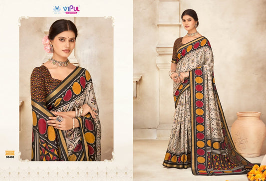 90408 Monalisa Vol 2 Vipul Liva Cotton Sarees