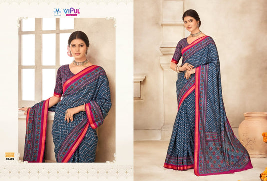 90409 Monalisa Vol 2 Vipul Liva Cotton Sarees