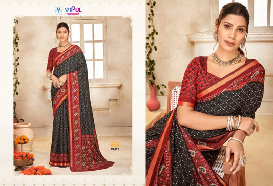 90411 Monalisa Vol 2 Vipul Liva Cotton Sarees