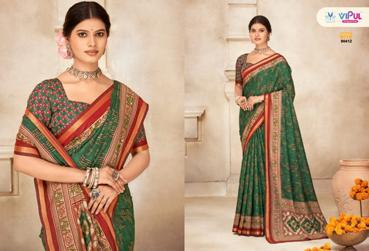 90412 Monalisa Vol 2 Vipul Liva Cotton Sarees