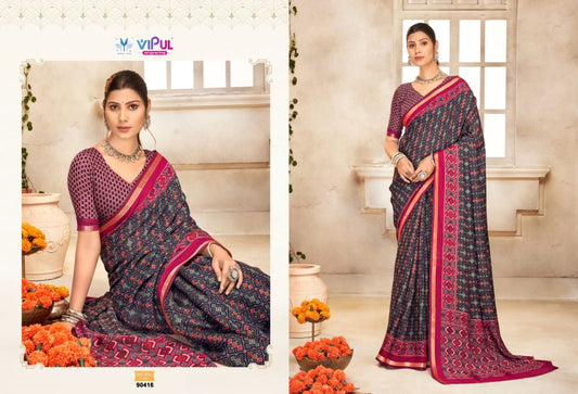90416 Monalisa Vol 2 Vipul Liva Cotton Sarees