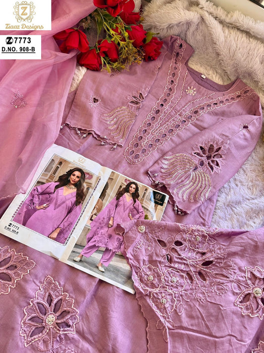 908 B Ziaaz Designs Embroidery Pakistani Salwar Suits