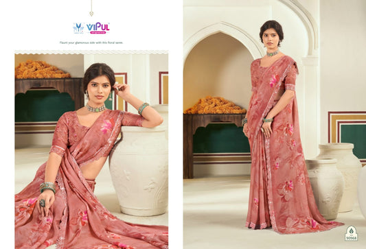 90968 Estella Vol 2 Vipul Dull Moss Sarees