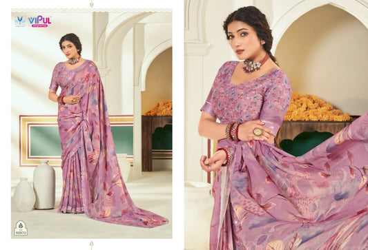 90973 Estella Vol 2 Vipul Dull Moss Sarees