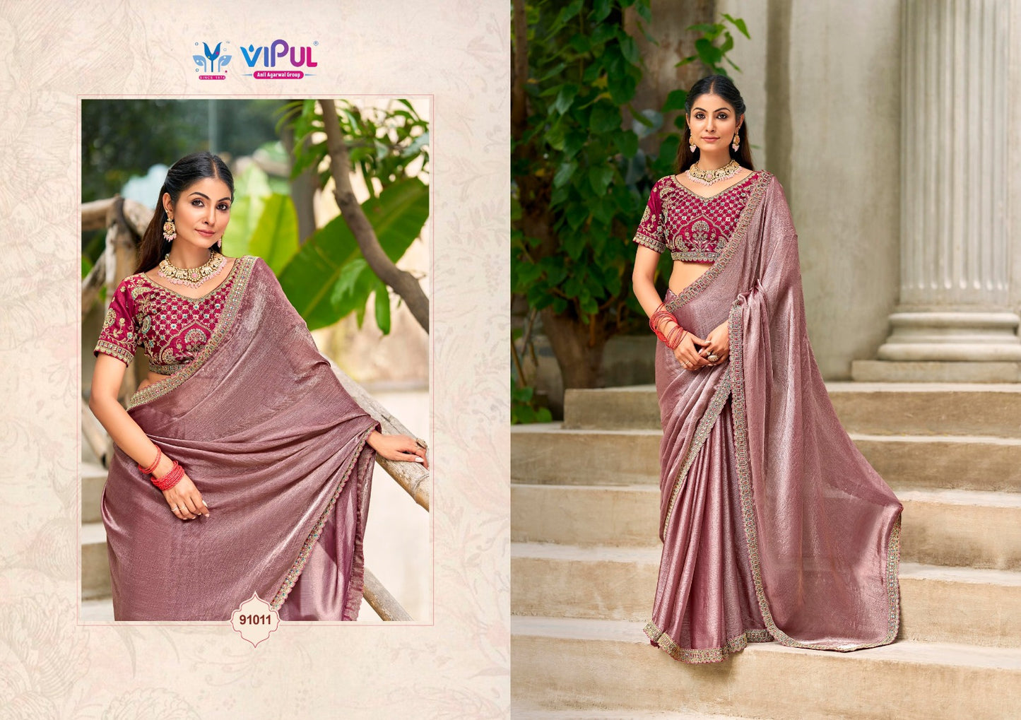 91011 Amaira Vol 11 Vipul Chiffon Sarees
