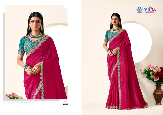 91017 Amaira Vol 4 Vipul Chiffon Sarees