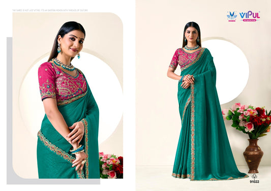 91022 Amaira Vol 4 Vipul Chiffon Sarees