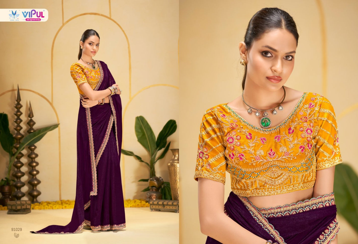 91029 Amaira Vol 2 Vipul Chiffon Sarees
