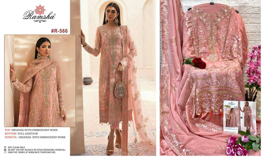 R-566 Ramsha Pakistani Salwar Suits