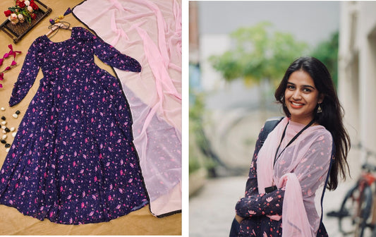 550 Qubo Gown Dupatta Set