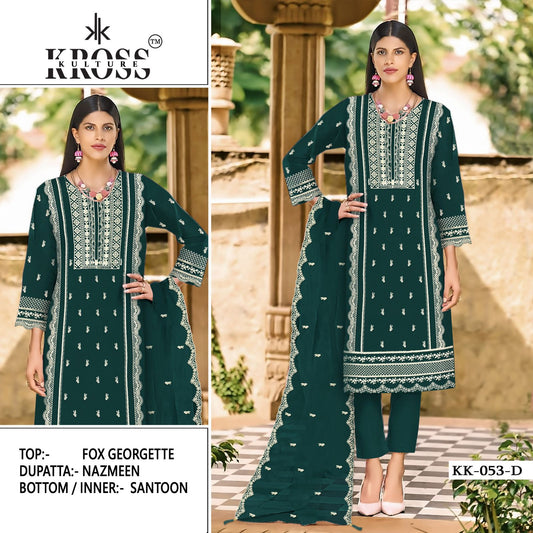 Kk-53-D Kross Kulture Pakistani Salwar Suits