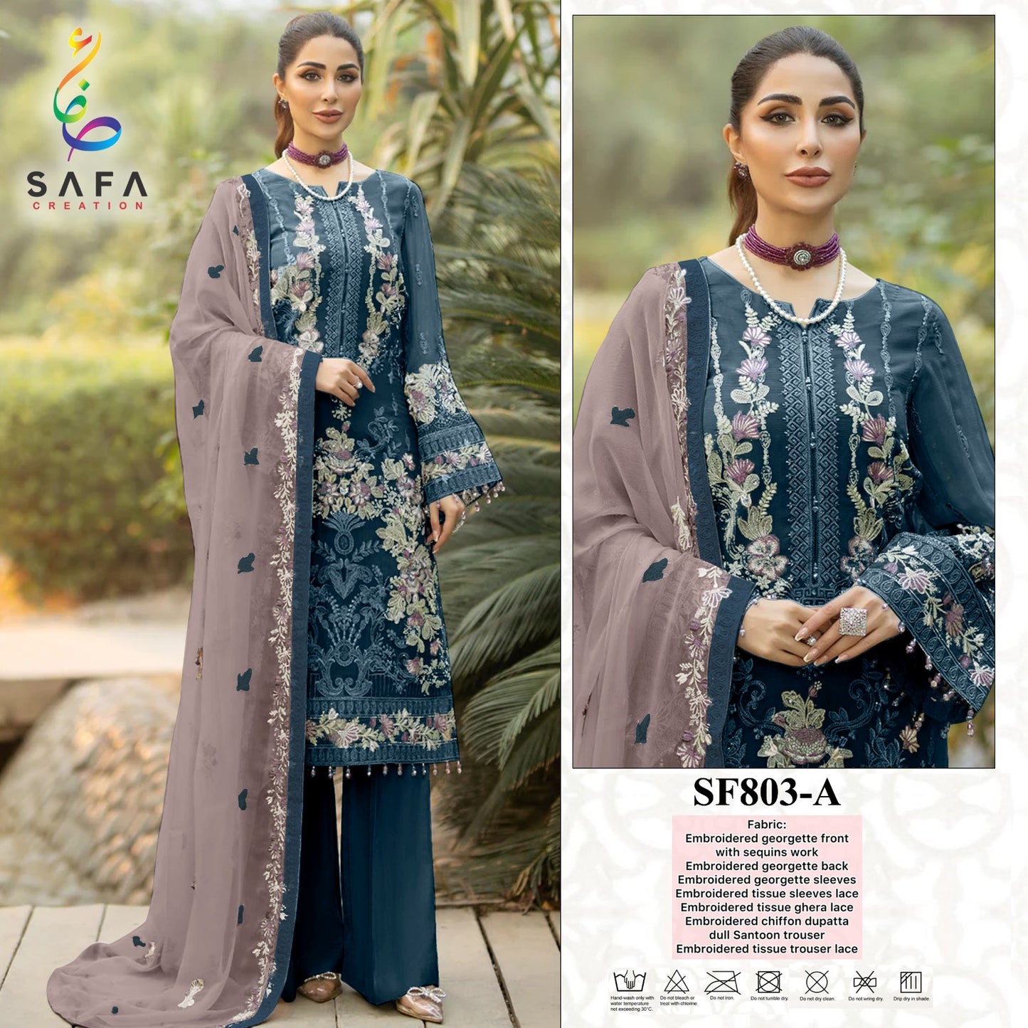803A Safa Creation Pakistani Salwar Suits