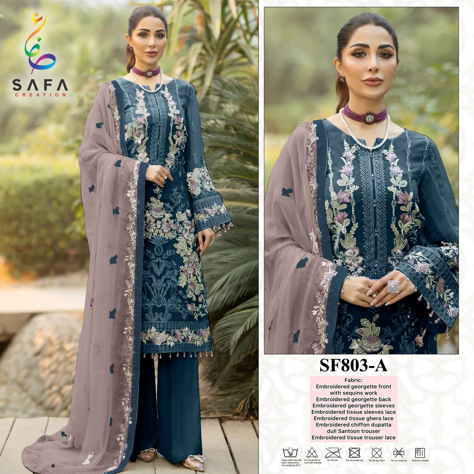 803A Safa Creation Pakistani Salwar Suits