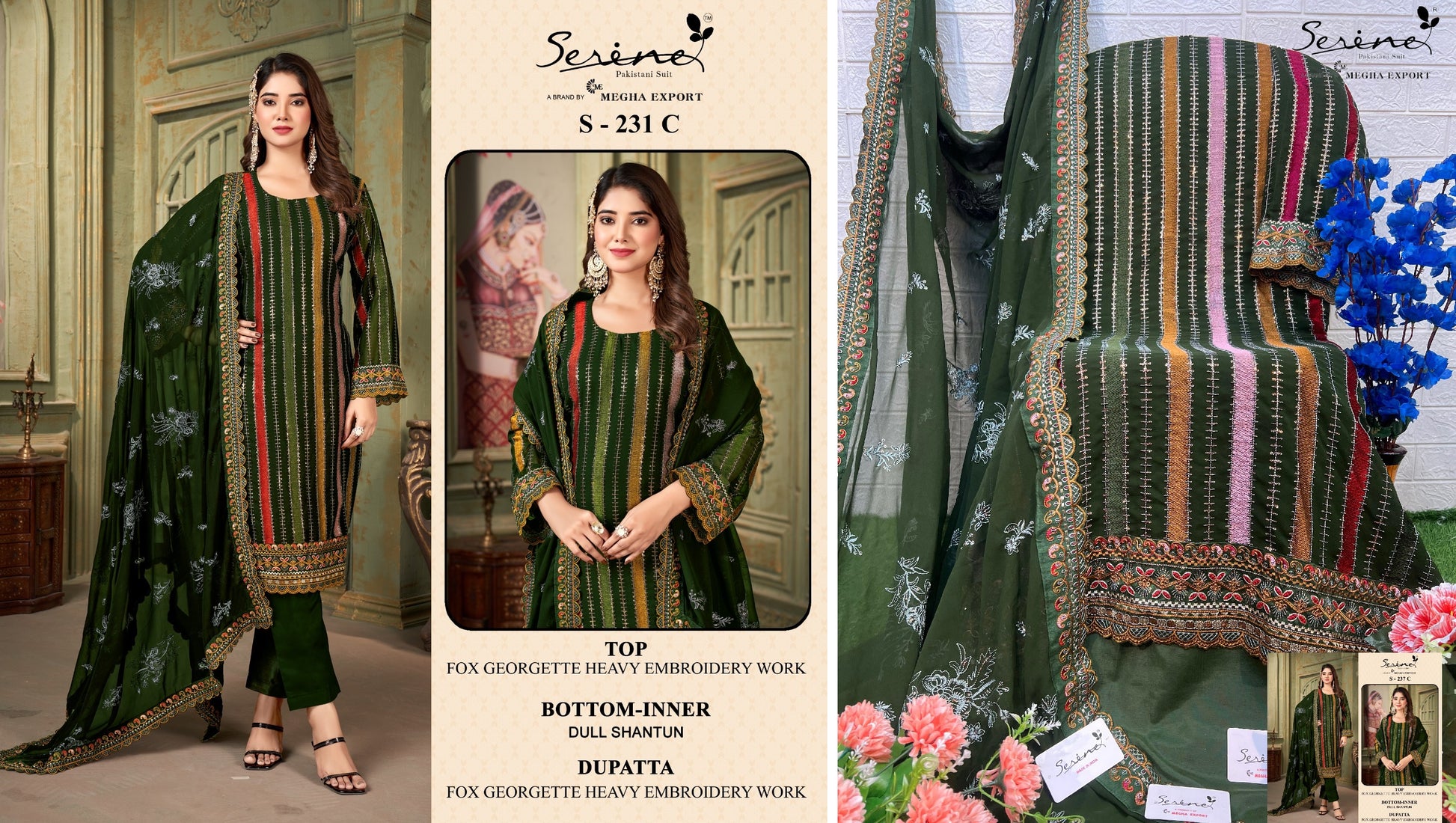 231C Serine Pakistani Salwar Suits