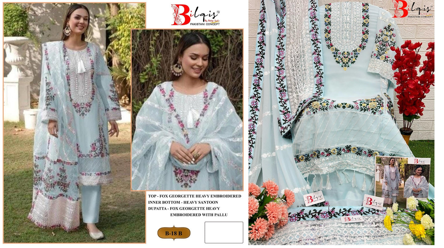 18B Bilqis Pakistani Salwar Suits