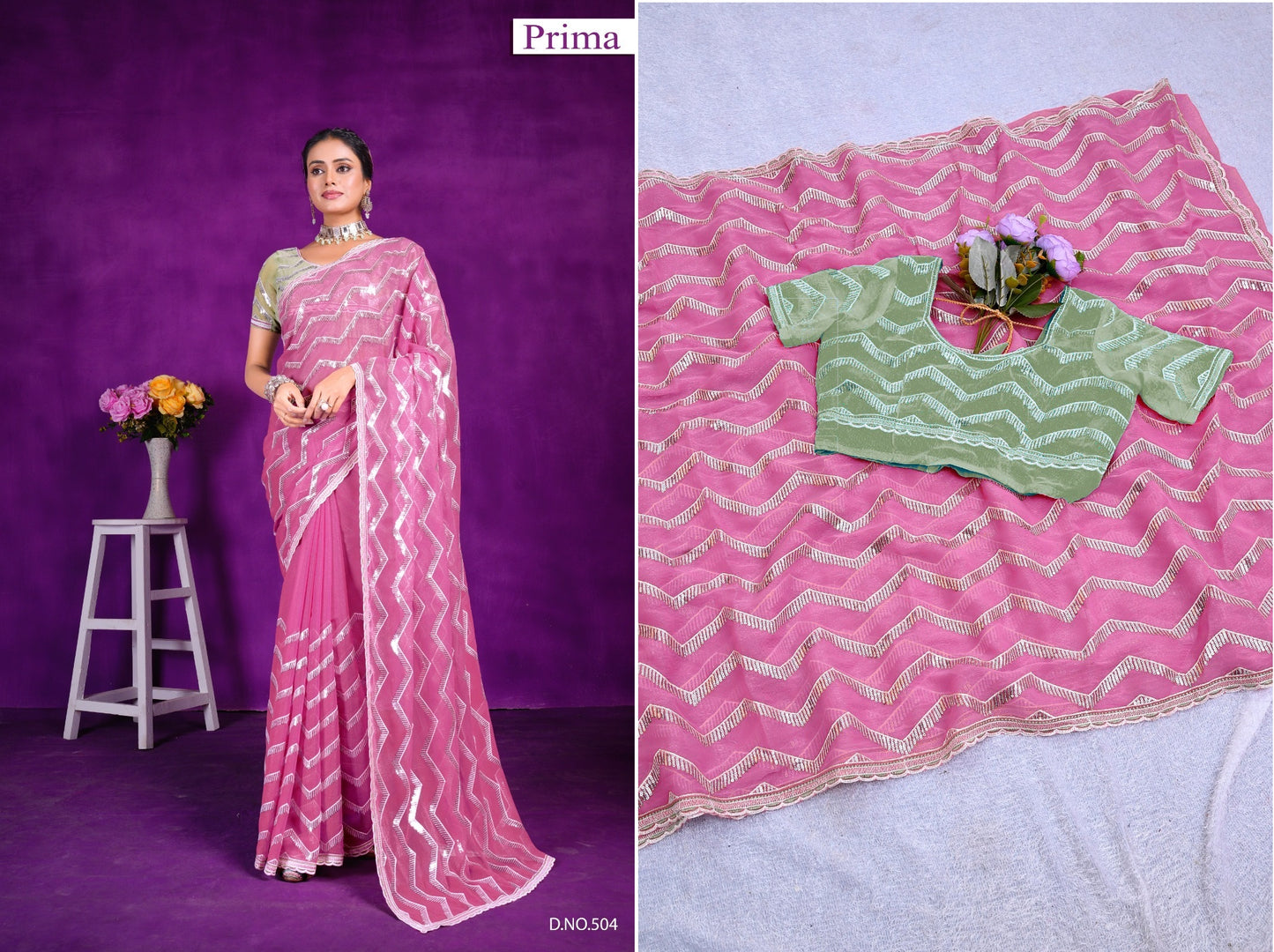 504 Prima Sarees
