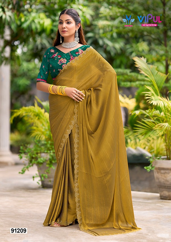 91209 Juhmar Vipul Chiffon Sarees