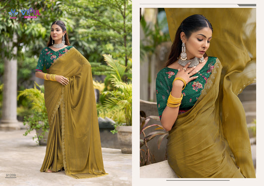 91209 Juhmar Vipul Chiffon Sarees