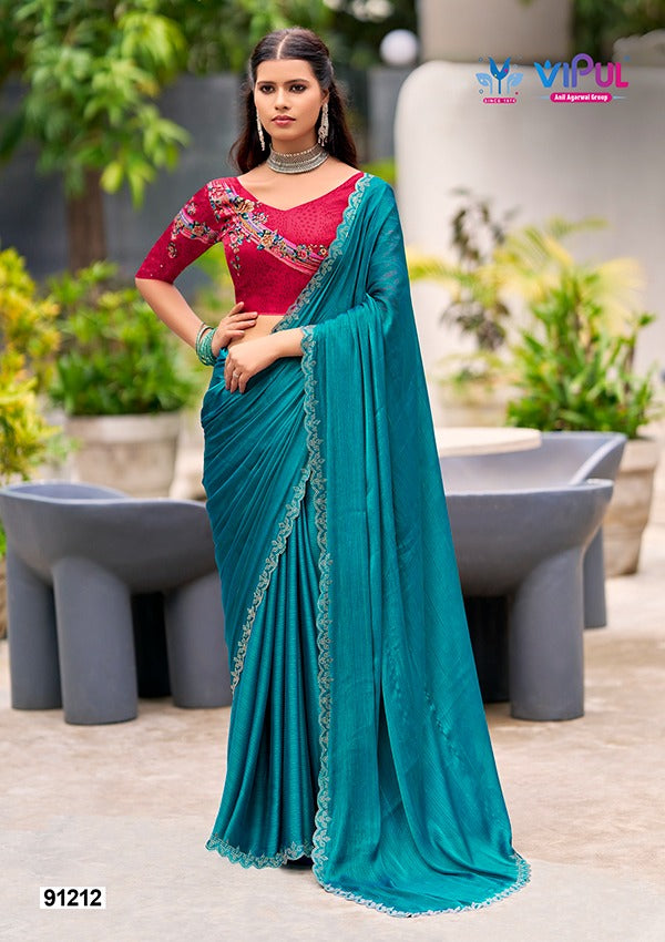 91212 Juhmar Vipul Chiffon Sarees