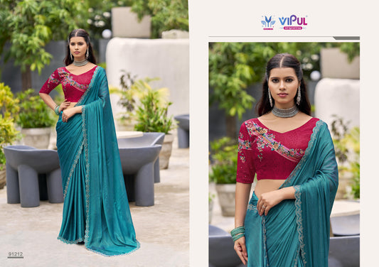 91212 Juhmar Vipul Chiffon Sarees