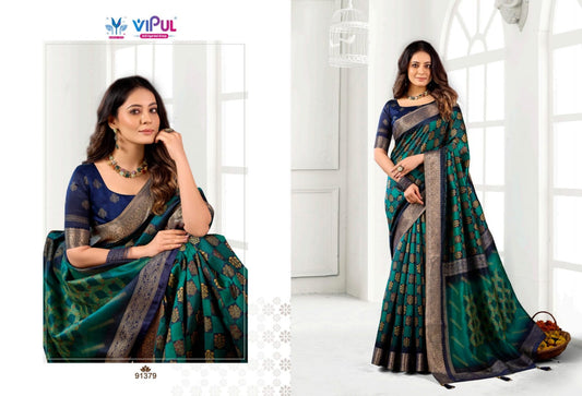 91379 Angora 913I Vipul Soft Silk Sarees