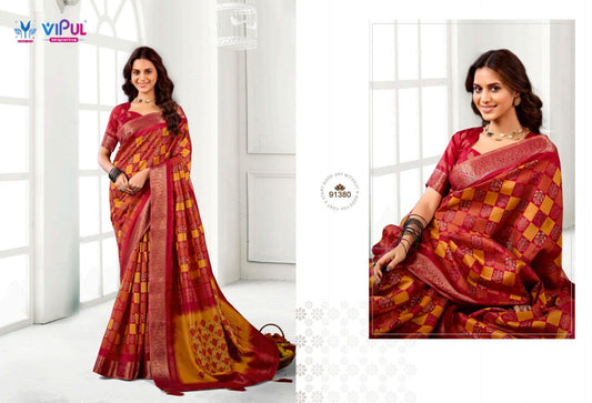 91380 Angora 913I Vipul Soft Silk Sarees