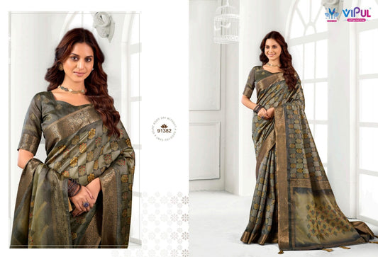 91382 Angora 913I Vipul Soft Silk Sarees