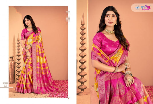 91390 Angora 913J Vipul Soft Silk Sarees