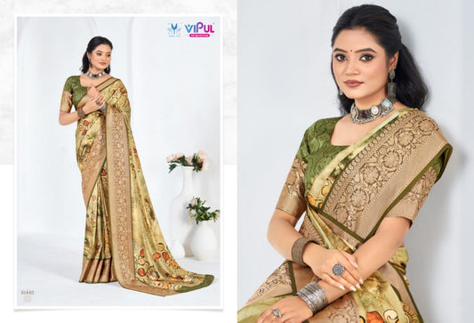 91440 Madhura Vol 3 Vipul Soft Silk Sarees