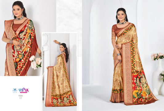 91441 Madhura Vol 3 Vipul Soft Silk Sarees