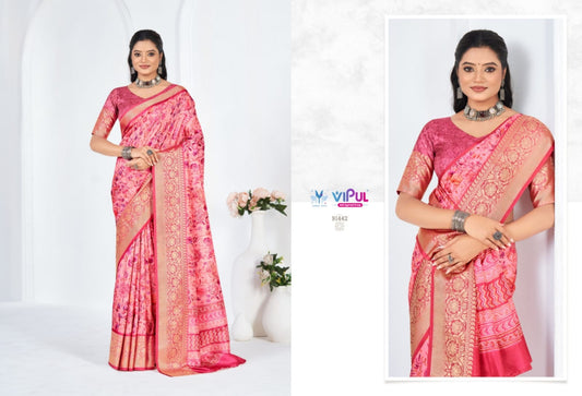 91442 Madhura Vol 3 Vipul Soft Silk Sarees