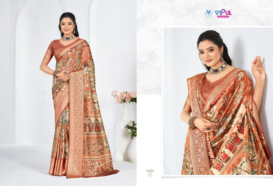 91444 Madhura Vol 3 Vipul Soft Silk Sarees