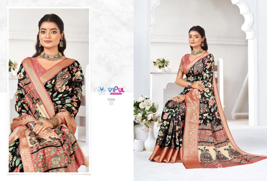 91446 Madhura Vol 3 Vipul Soft Silk Sarees