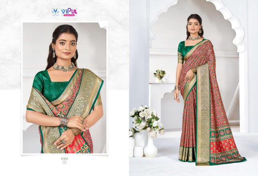91450 Madhura Vol 3 Vipul Soft Silk Sarees
