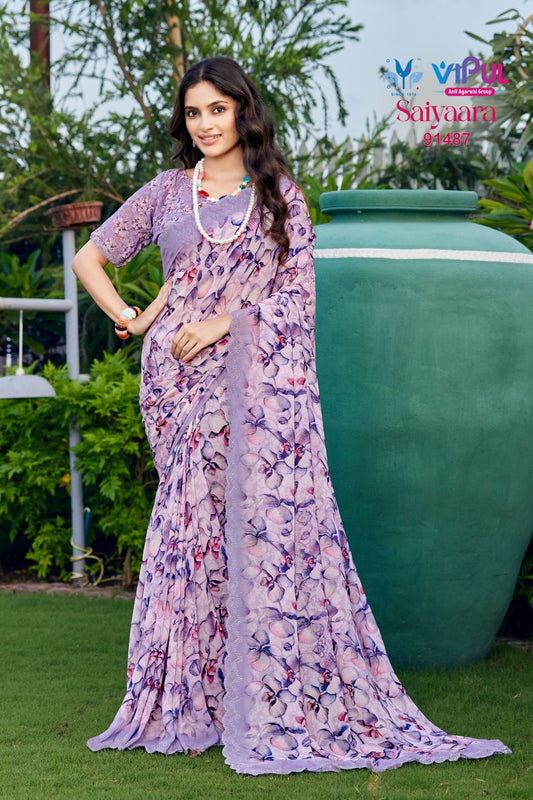 91487 Saiyaara Vol 7 Vipul Wetless Sarees