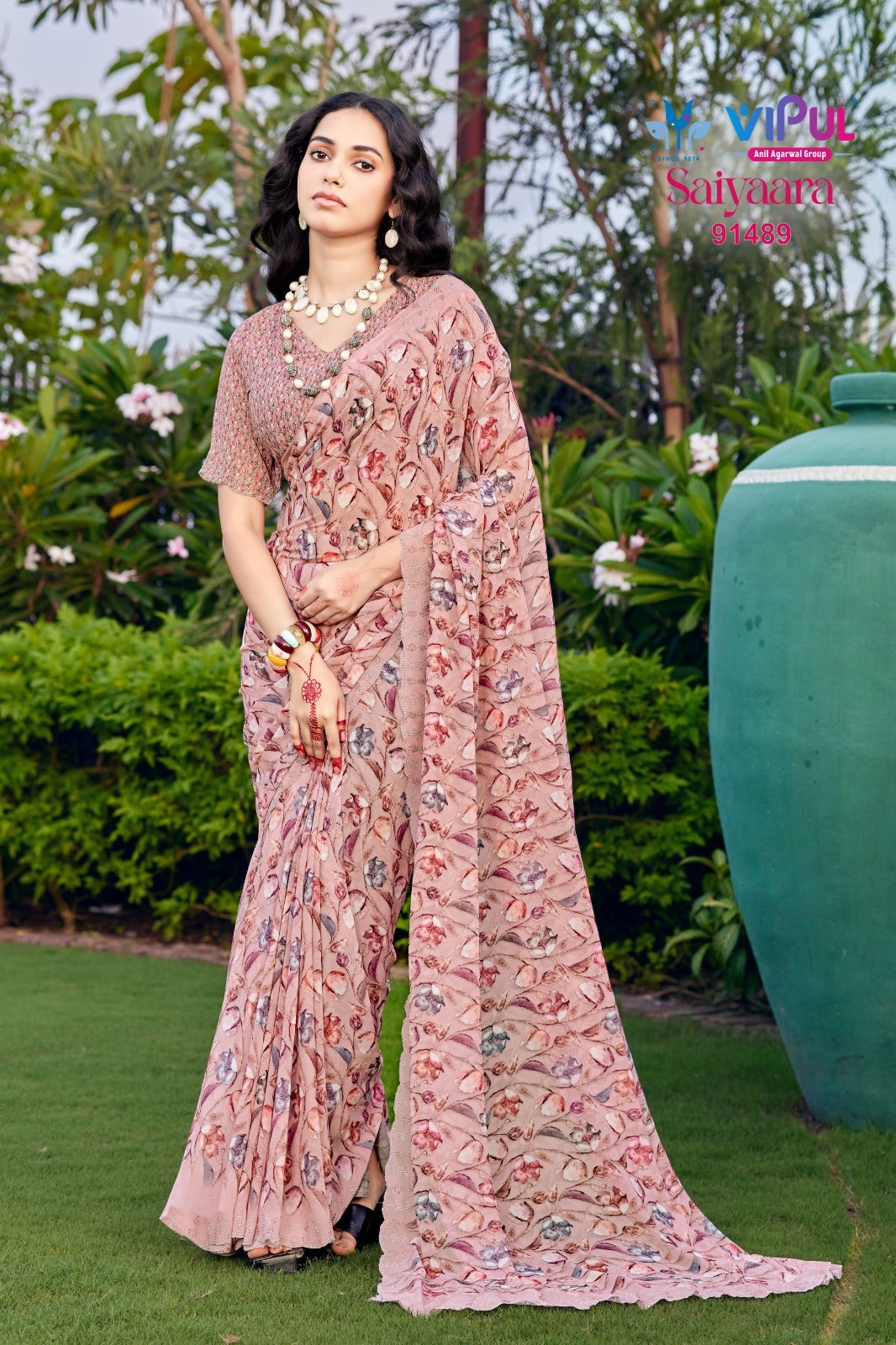 91489 Saiyaara Vol 7 Vipul Wetless Sarees