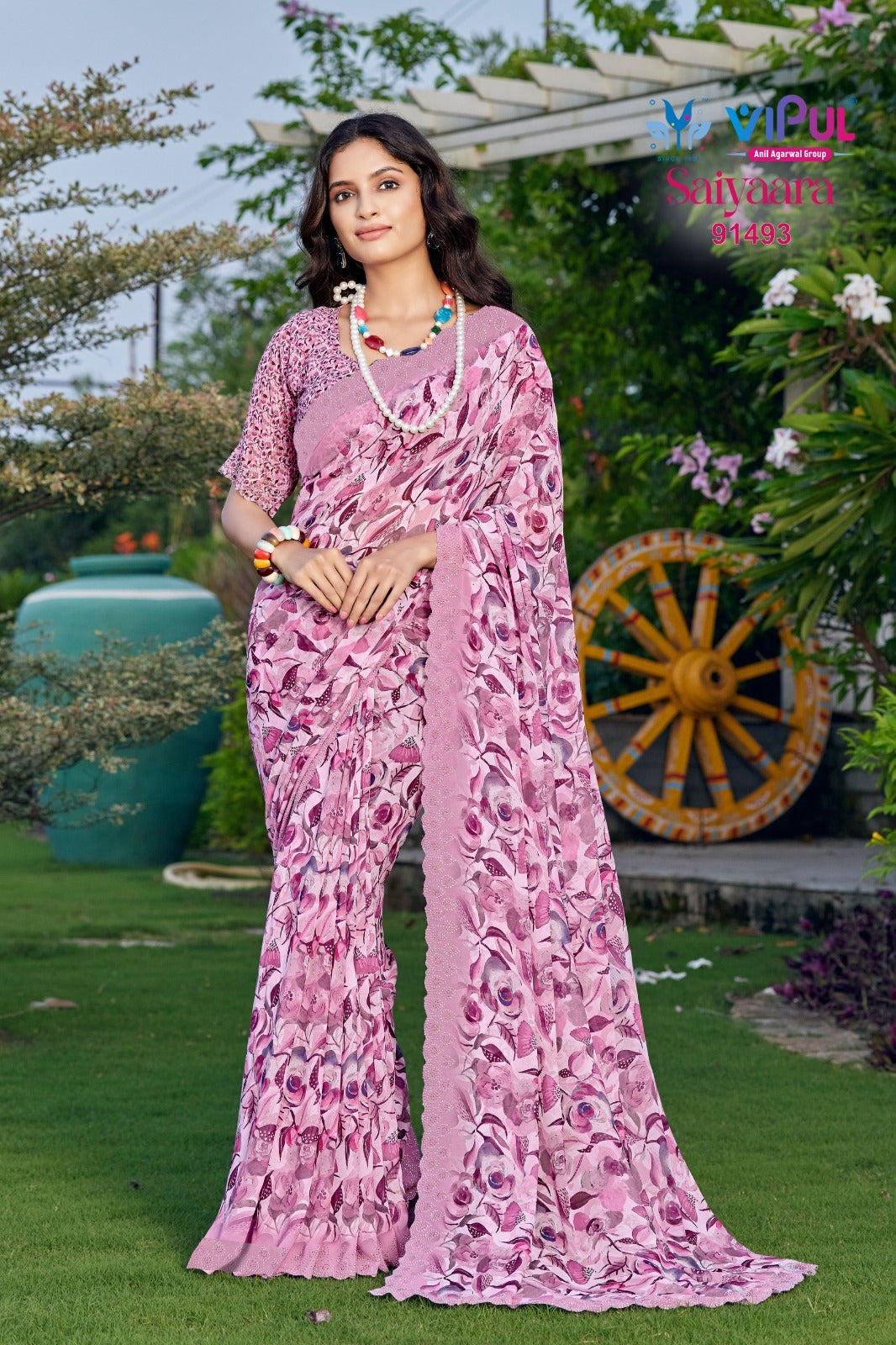 91493 Saiyaara Vol 7 Vipul Wetless Sarees