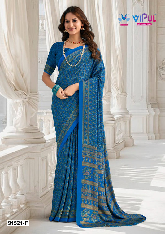 91521-F Vipul Creap Sarees