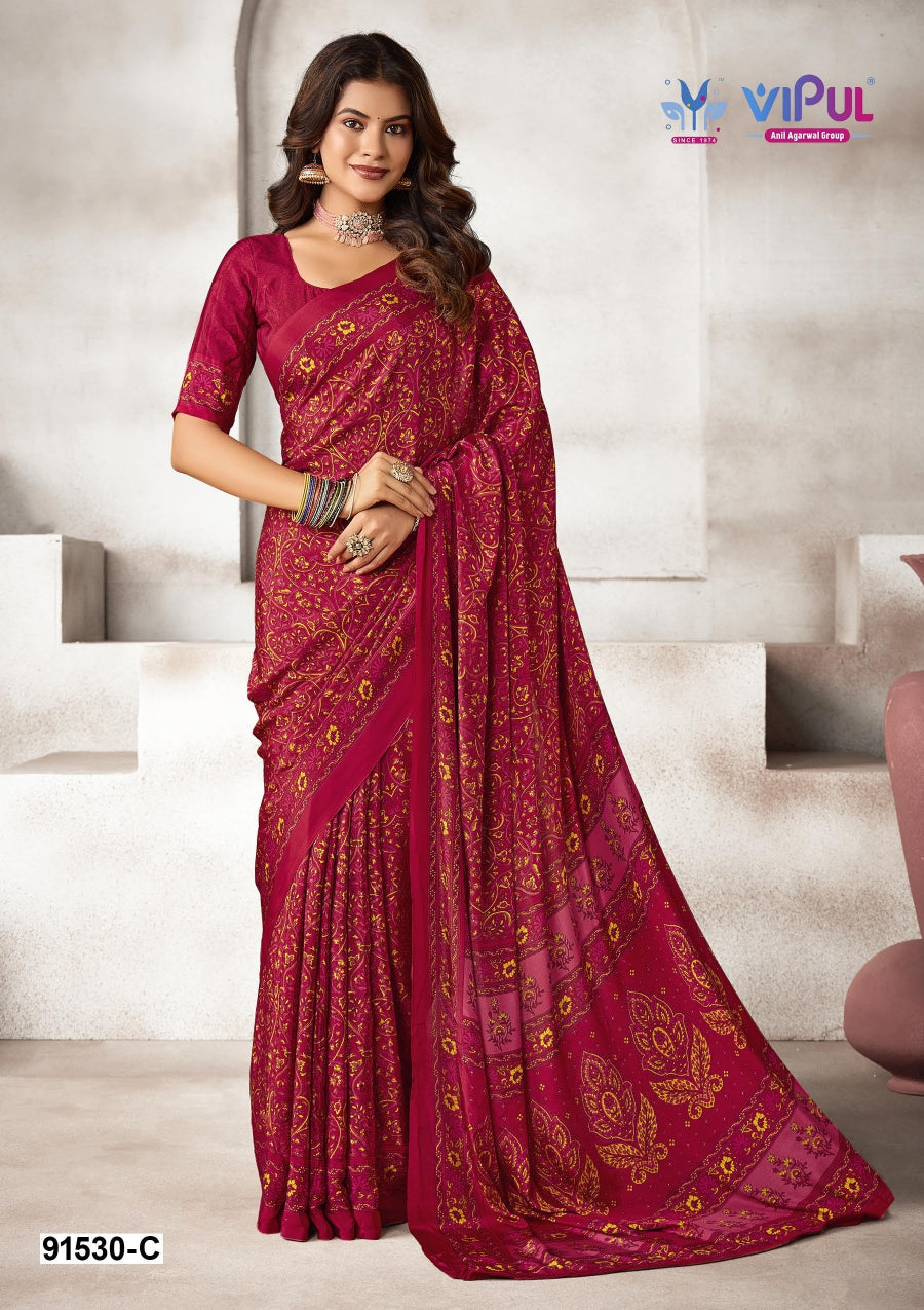 91530-C Vipul Creap Sarees