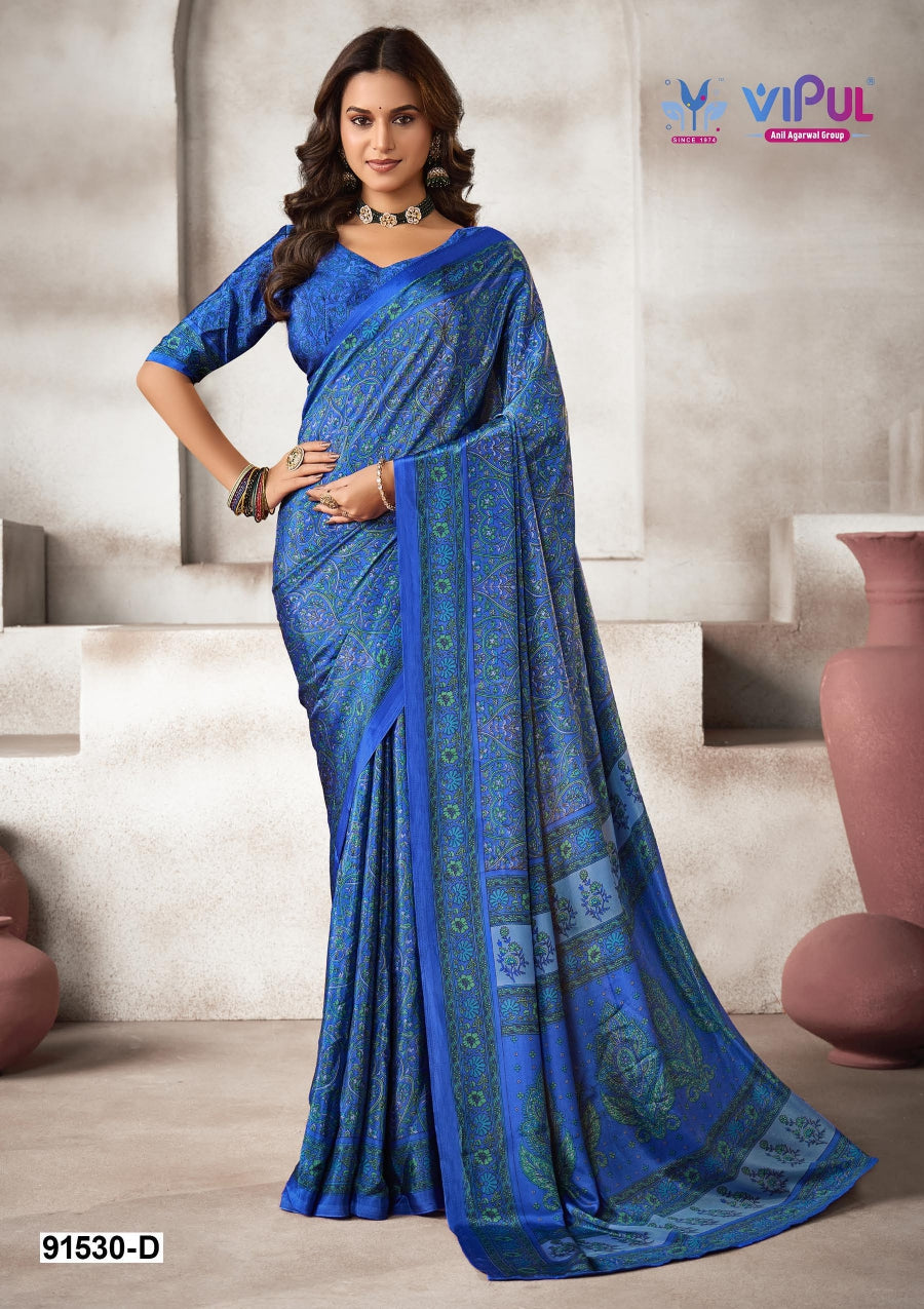 91530-D Vipul Creap Sarees