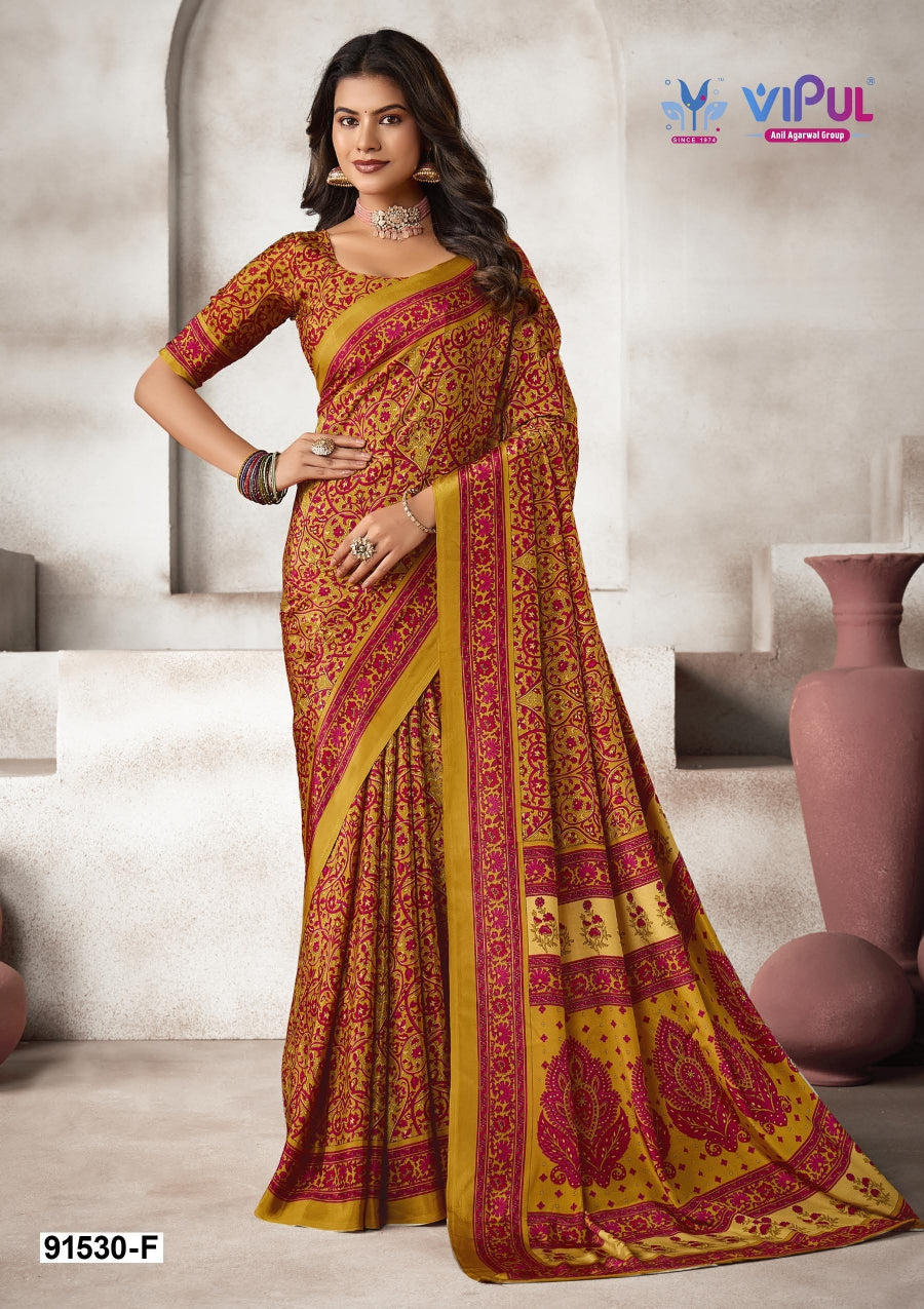 91530-F Vipul Creap Sarees