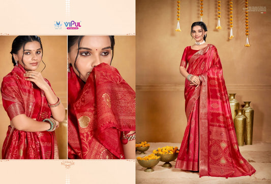 91566 Angora 915G Vipul Soft Silk Sarees