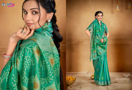 91569 Angora 915G Vipul Soft Silk Sarees