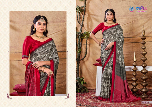 91575-A Heritage Vol 3 Vipul Crepe Sarees
