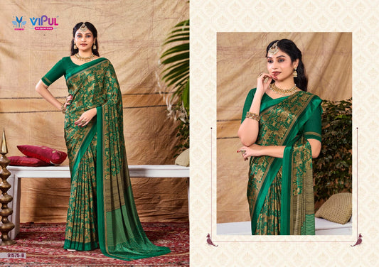 91575-B Heritage Vol 3 Vipul Crepe Sarees