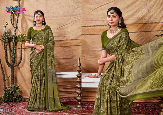 91575-D Heritage Vol 3 Vipul Crepe Sarees