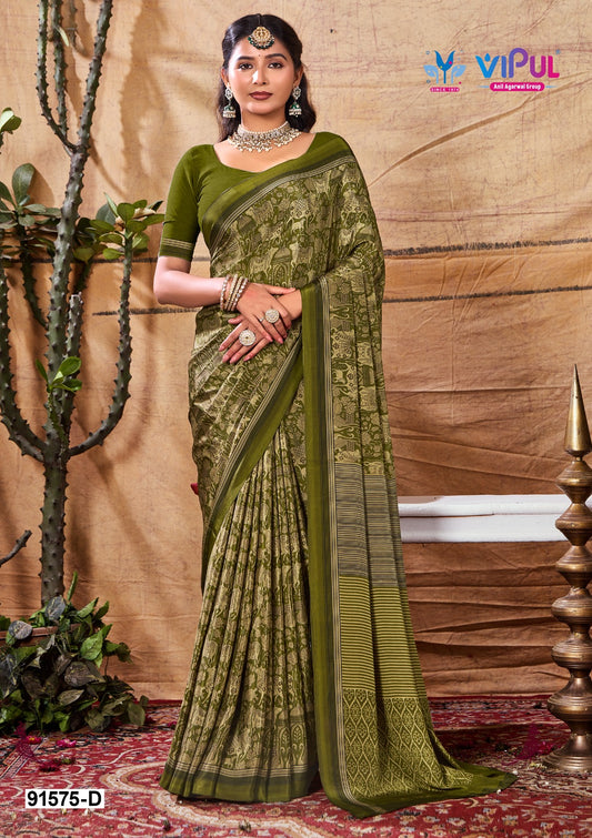 91575-D Vipul Creap Sarees